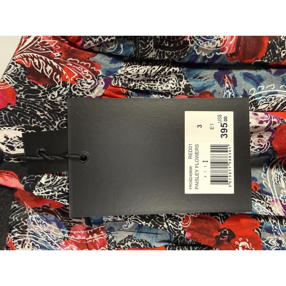 The Kooples Paisley Flowers Mini Wrap Dress 100% Viscose US Large /FR 3 NWT $395 - Picture 7 of 9